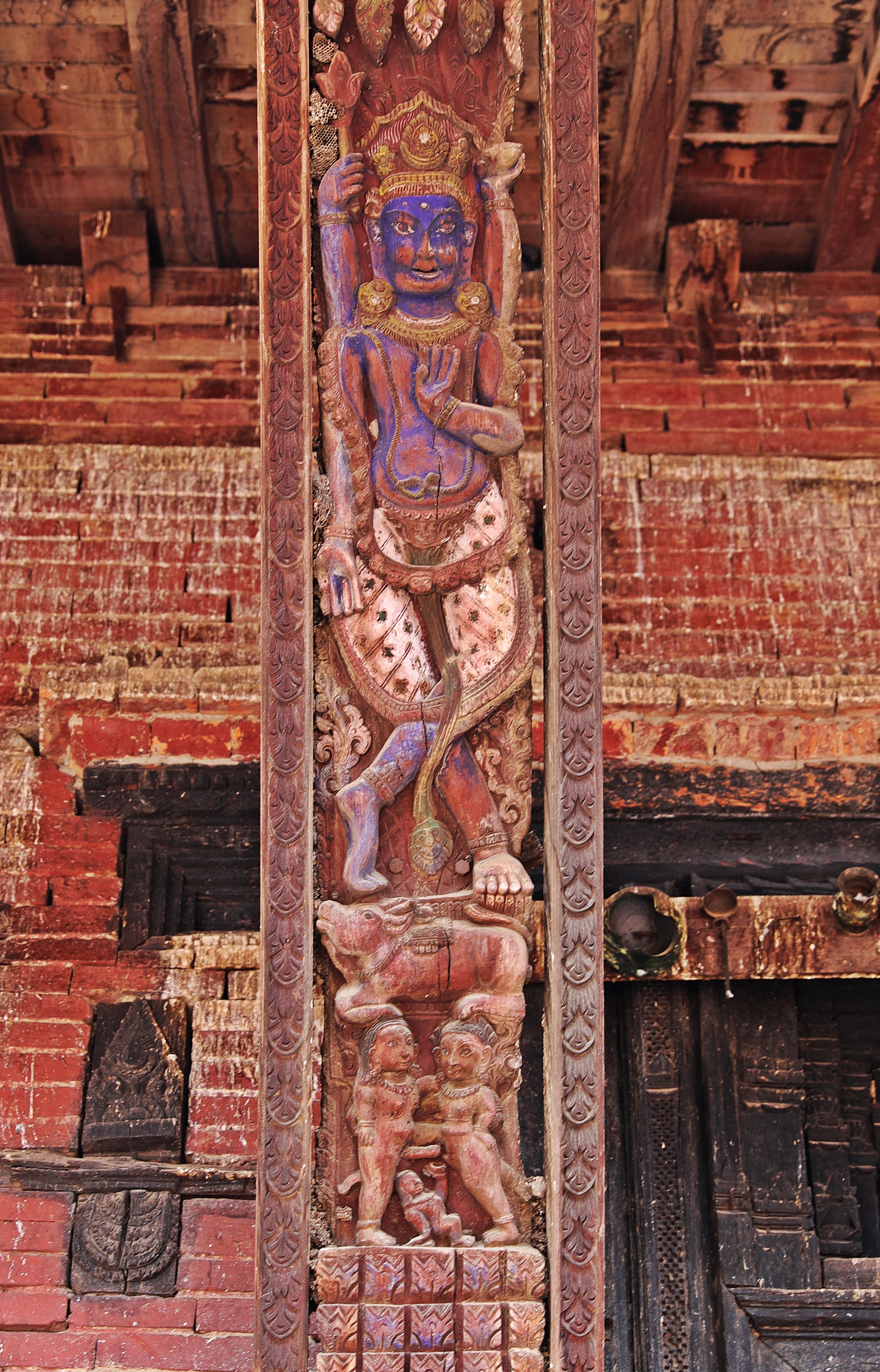 Erotic carvings on Pashupatinath temple, Bhaktapur