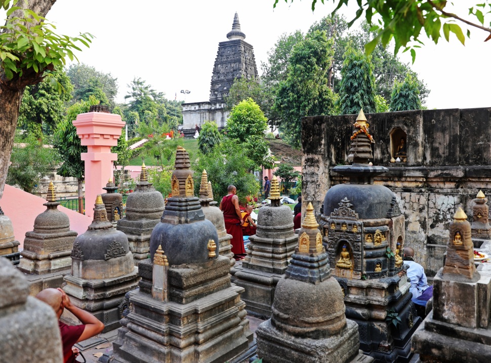 Stupas, Mayabodhi Temple, Bodhgaya