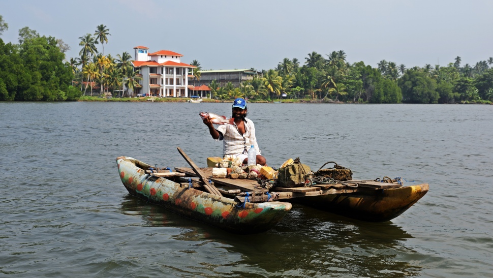 Fisherman Bentota River, Sri Lanka