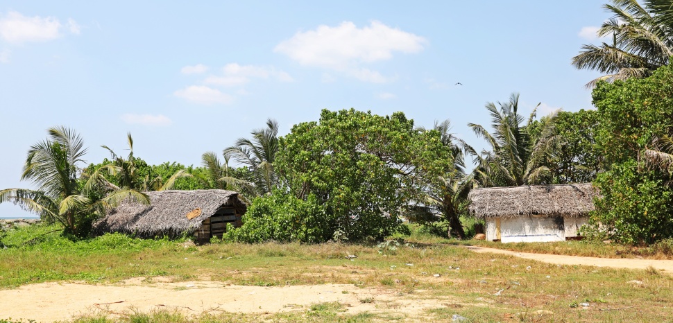 Fishing shacks, Negombo Beach