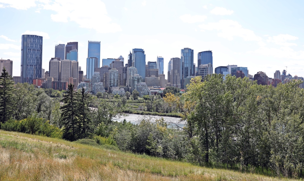 The Bow River & Downtown Calgary
